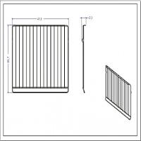 Kit Grade Cromada Para Fornos De Embutir 57 Litros - 5 Peças Prata - 3