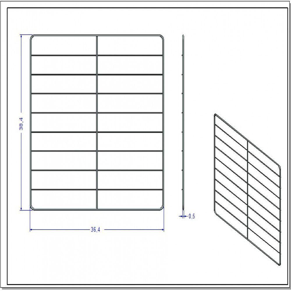Grade Cromada Para Fornos De Embutir De 45 Litros Prata - 2
