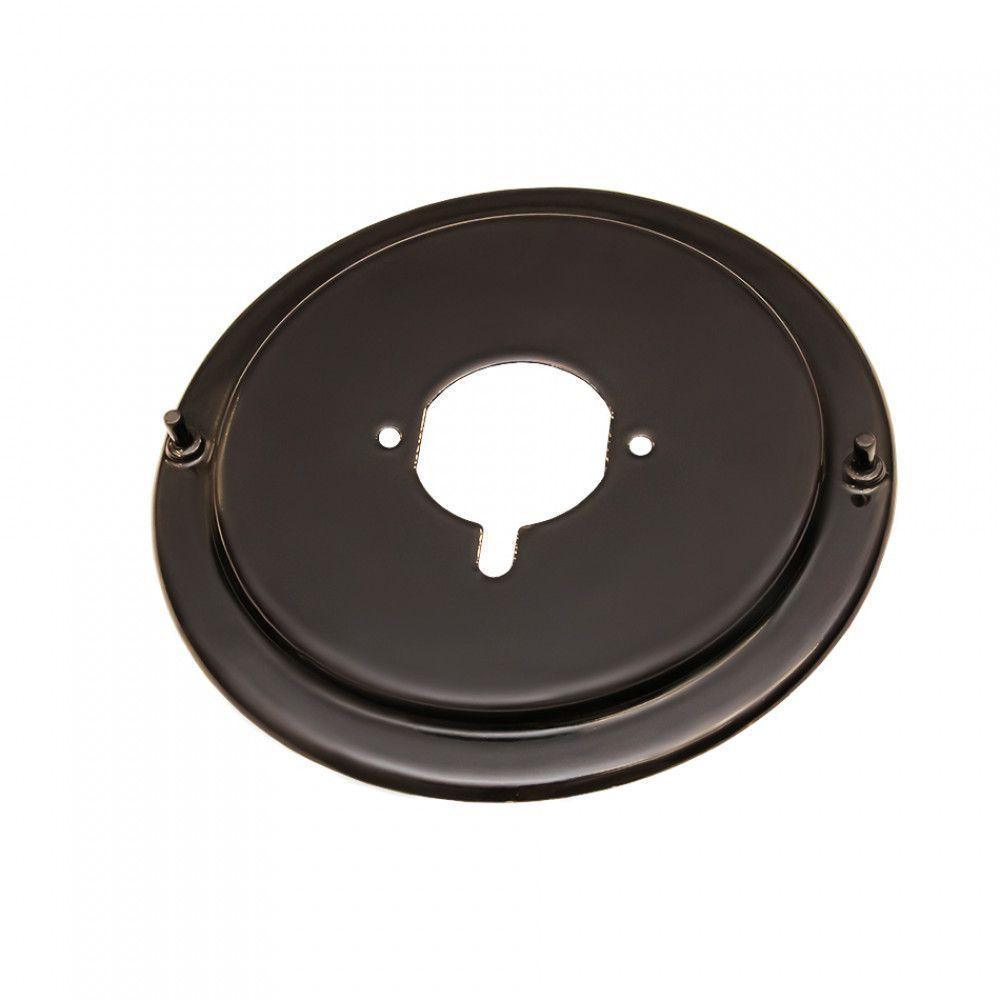 Flange Esmaltada Média Com Pino Anti-rotação Para Cooktop Preto - 1