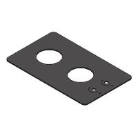Vidro Preto Para Cooktop 2 Bocas Nardelli Preto - 1