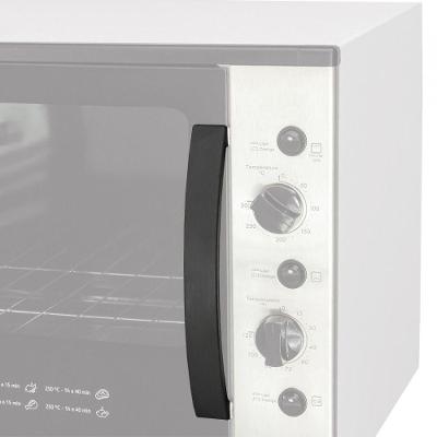 Puxador Tipo Arco Para Fornos De Bancada Linha Top E Smart Preto