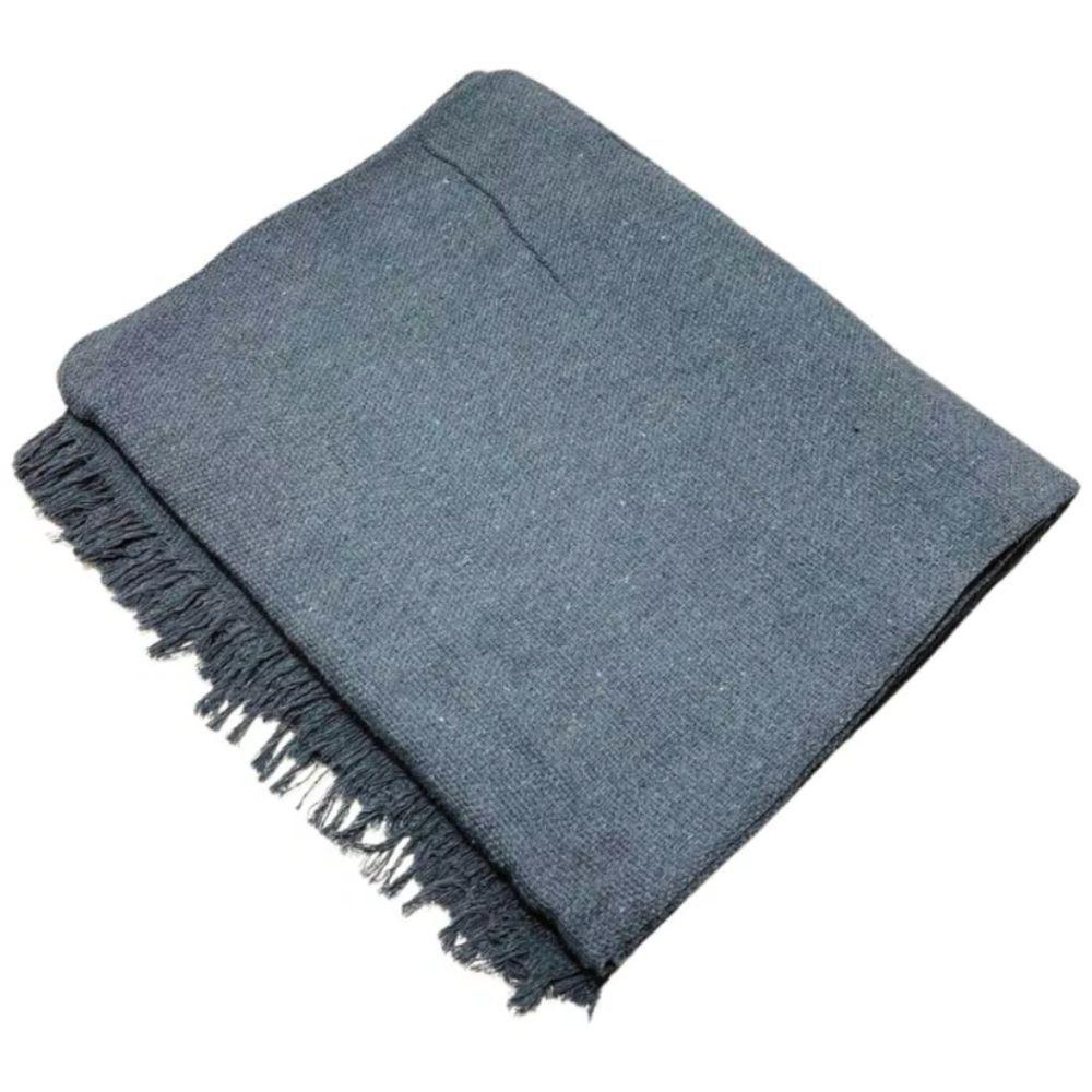 Manta Para Sofá 2 E 3 Lugares Super King Luxo Gigante 3,00x1,80 Cobertor Capa De Sofa E Cama Grande Cinza Escuro - 1