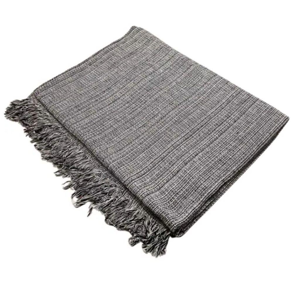 Manta Para Sofá 2 E 3 Lugares Super King Luxo Gigante 3,00x1,80 Cobertor Capa De Sofa E Cama Grande Preto Mesclado - 1