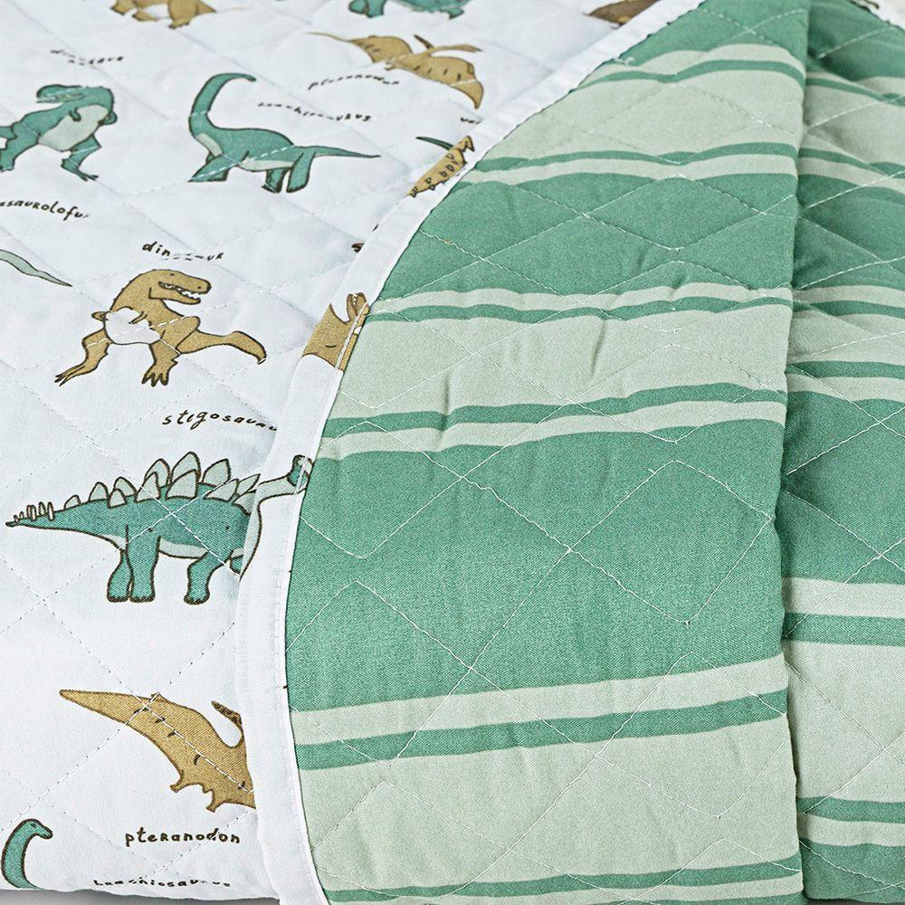 Cobre Leito Kidsteem Solteiro Micropercal Dinossauro 2 Peças - 100% Poliéster - 6