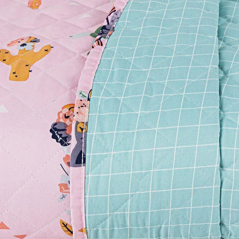 Cobre Leito Kidsteem Solteiro Micropercal Foxy 2 Peças - 100% Poliéster - 6