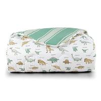 Edredom Kidsteem Solteiro Dupla Face Micropercal Dinossauro - 100% Poliéster - 1