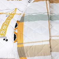 Cobre Leito Kidsteem Solteiro Micropercal Manny 2 Peças - 100% Poliéster - 6