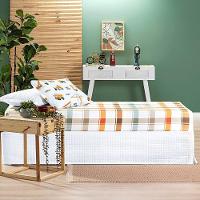 Coordenado Cobre Leito E Lençol Kidsteem Solteiro Manny 5 Pçs - 100% Poliéster