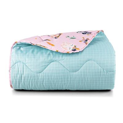 Edredom Kidsteem Solteiro Dupla Face Micropercal Foxy - 100% Poliéster
