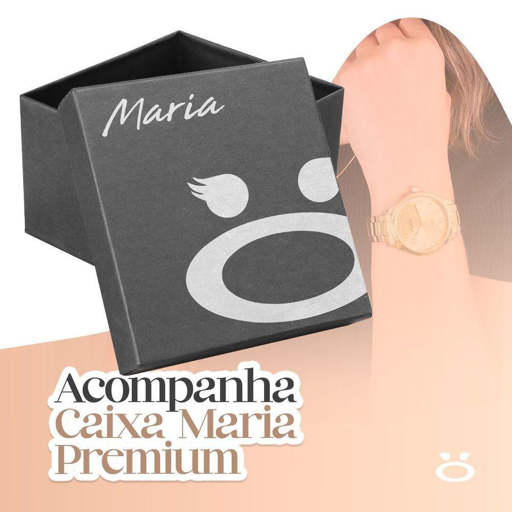 Relogio Feminino Banhado + Colar Ponto Luz + Pulseira Caixa Premium Presente Qualidade Premium - 4