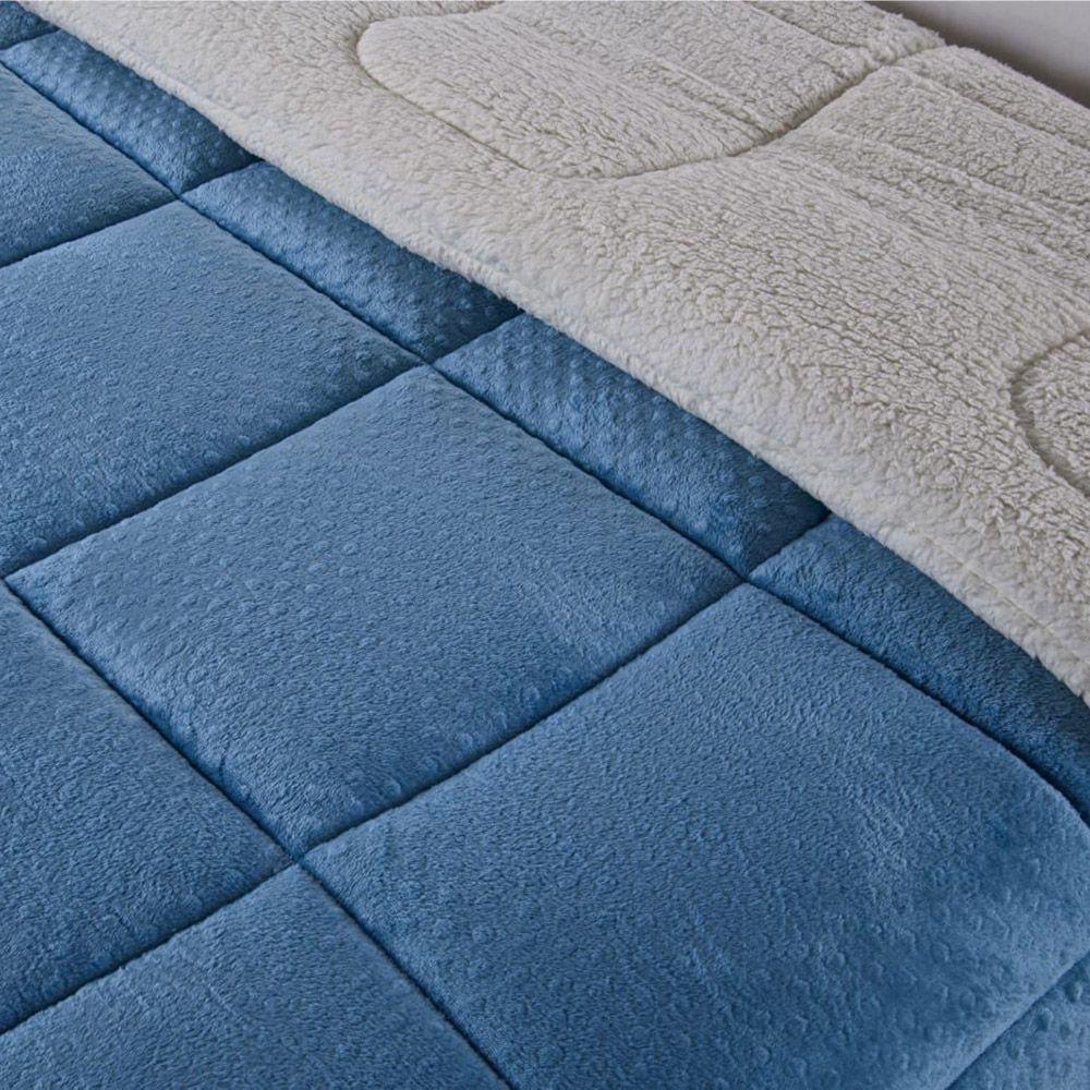 Edredom Coberdrom Phoa Especial Pesado Queen - Azul - 100% Poliéster - 3