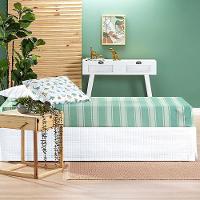 Coordenado Cobre Leito E Lençol Kidsteem Solteiro Dinossauro 5 Pçs - 100% Poliéster