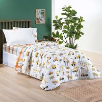 Edredom Kidsteem Solteiro Dupla Face Micropercal Manny - 100% Poliéster - 3