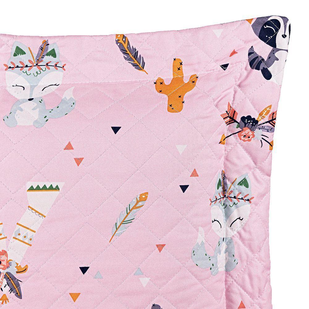 Coordenado Cobre Leito E Lençol Kidsteem Solteiro Foxy 5 Pçs - 100% Poliéster - 3