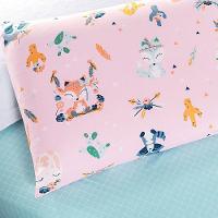 Coordenado Cobre Leito E Lençol Kidsteem Solteiro Foxy 5 Pçs - 100% Poliéster - 5