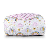 Edredom Kidsteem Solteiro Dupla Face Micropercal Rainbow - 100% Poliéster - 1