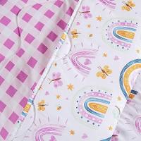 Edredom Kidsteem Solteiro Dupla Face Micropercal Rainbow - 100% Poliéster - 5