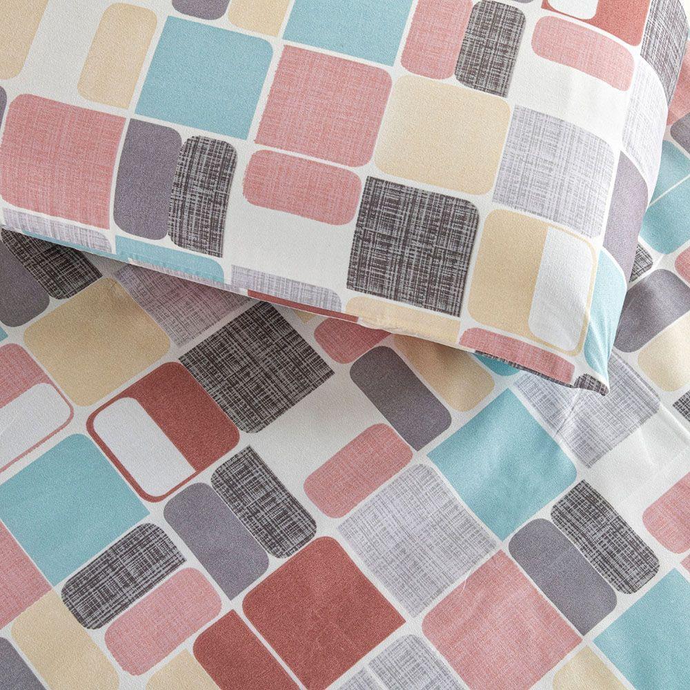 Colcha Queen Pratica 3 Peças - Cor 1 - 100% Poliéster - 4