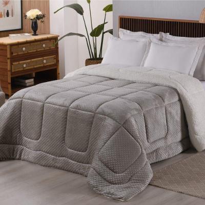 Edredom Coberdrom Phoa Especial Pesado King - Cinza - 100% Poliéster