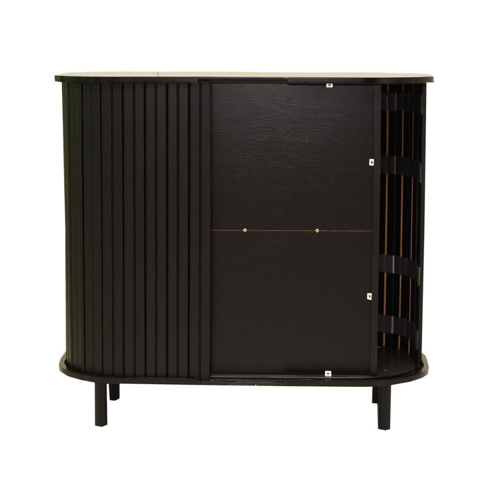 Aparador Buffet Ditália 2 Portas R-635 Preto - 10