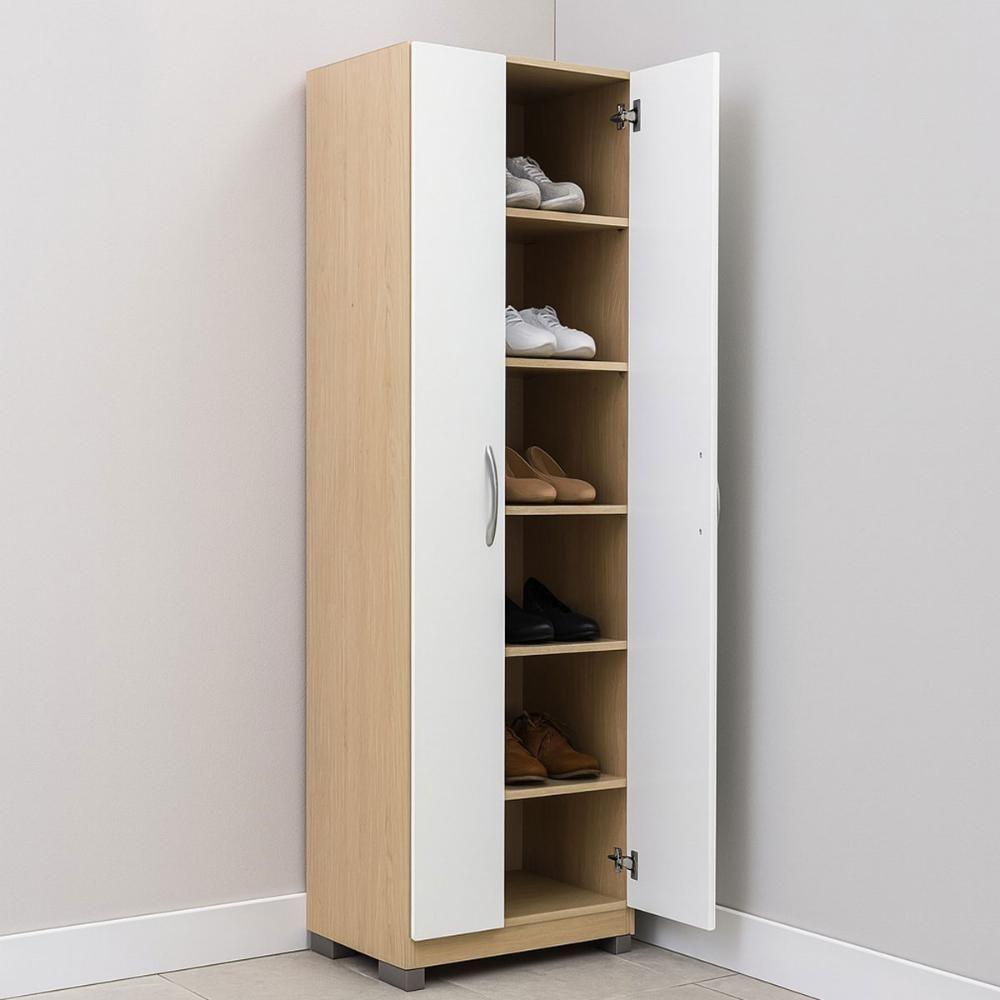 Armário Sapateira Multiuso 2 Portas Dm-579 Branco Riviera - 1