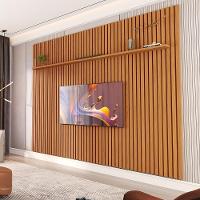 Painel Ripado Para Tv Até 75 Polegadas Sala Nature Versátil 2.2 X 2.2 Nature 2.2 X 2.2 - 2