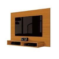 Painel Pequeno Para Tv 43 Polegadas Suspenso 1,20m Com Nicho Cedro - 3