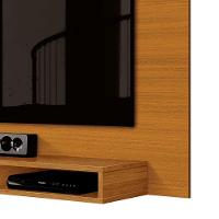 Painel Pequeno Para Tv 43 Polegadas Suspenso 1,20m Com Nicho Cedro - 4