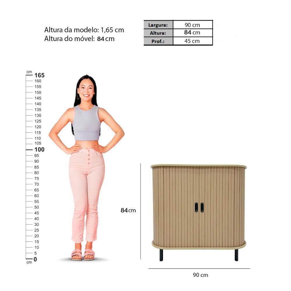 Aparador Buffet Ditália 2 Portas R-635 Riviera - 4