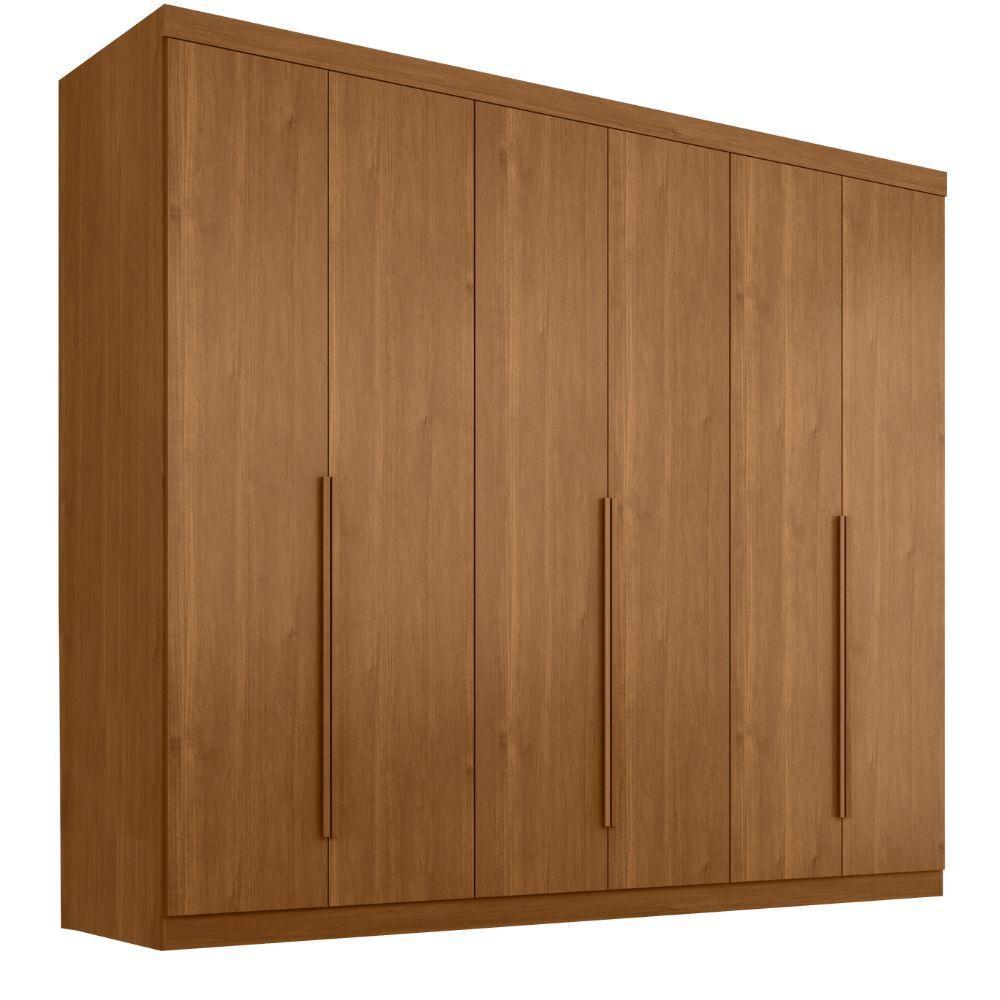 Guarda Roupas Casal 6 Portas 4 Gavetas Alvorada Madeirado - 1