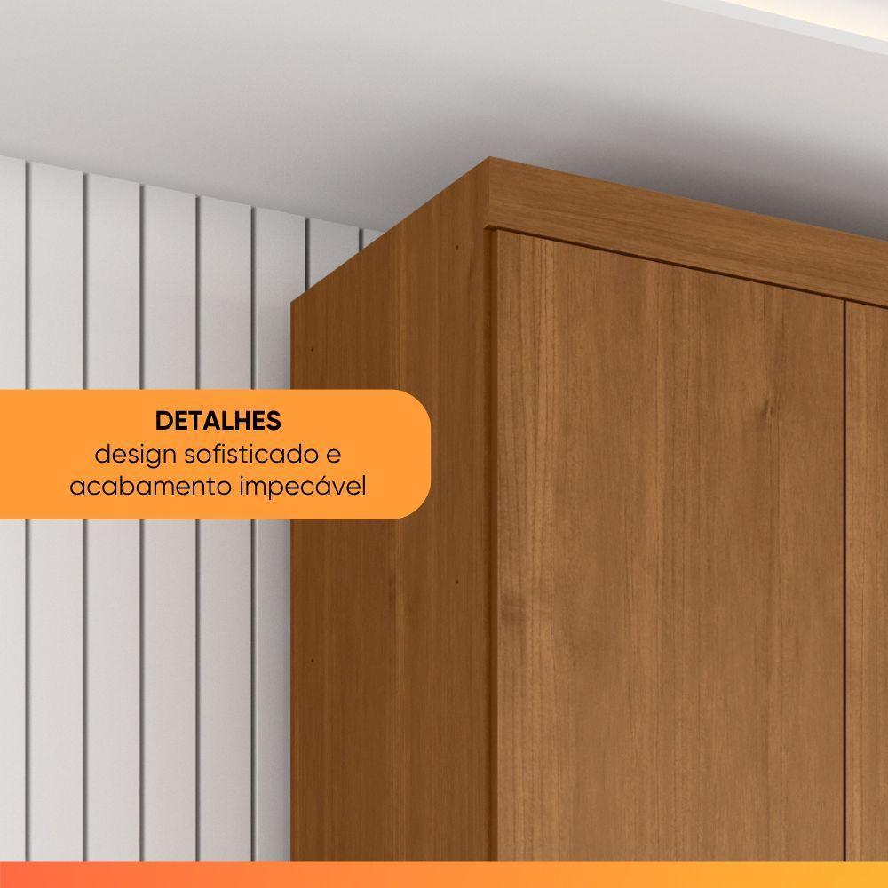 Guarda Roupas Casal 6 Portas 4 Gavetas Alvorada Madeirado - 2