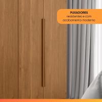 Guarda Roupas Casal 6 Portas 4 Gavetas Alvorada Madeirado - 7