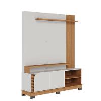 Estante Home Theater Jurerê 1.5 Off White Matte Freijó Com Mesa De Centro Jeri Off White Freijó - Colibri - 2