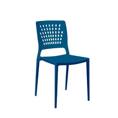 Cadeira Marte Azul Bic Empilhável Em Polipropileno Acrilys