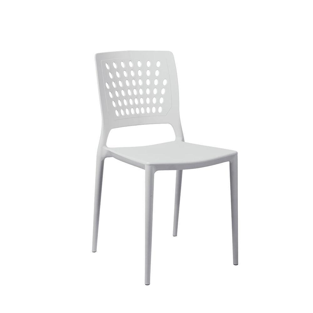 Cadeira Marte Cinza Claro Empilhável Em Polipropileno Acrilys - 1