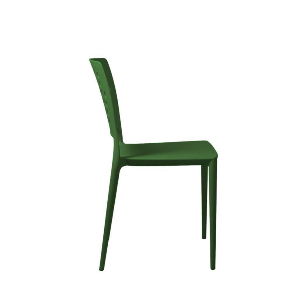 Cadeira Marte Verde Musgo Empilhável Em Polipropileno Acrilys - 2