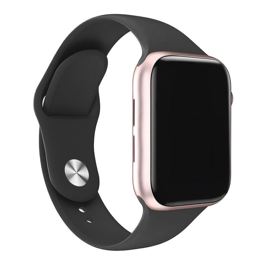 Relógio Inteligente Smartwatch W34s Rosê Gold Troca Pulseira Ligações Monitor Cardíaco - 3