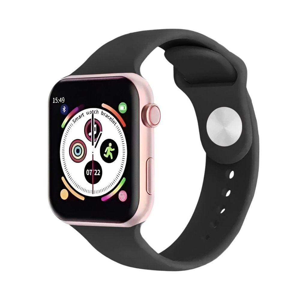 Relógio Inteligente Smartwatch W34s Rosê Gold Troca Pulseira Ligações Monitor Cardíaco - 4