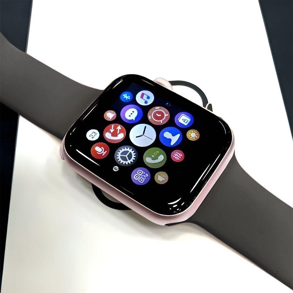 Relógio Inteligente Smartwatch W34s Rosê Gold Troca Pulseira Ligações Monitor Cardíaco - 5