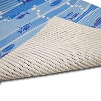 Tapete Passadeira Capacho Emborrachada Antiderrap. 0,65x1,00 Peixe Azul - 6