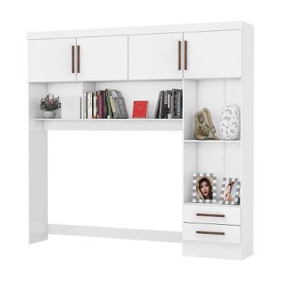 Guarda Roupa Modulado Paris 4 Portas 2 Gavetas Branco MDP Carioca Móveis