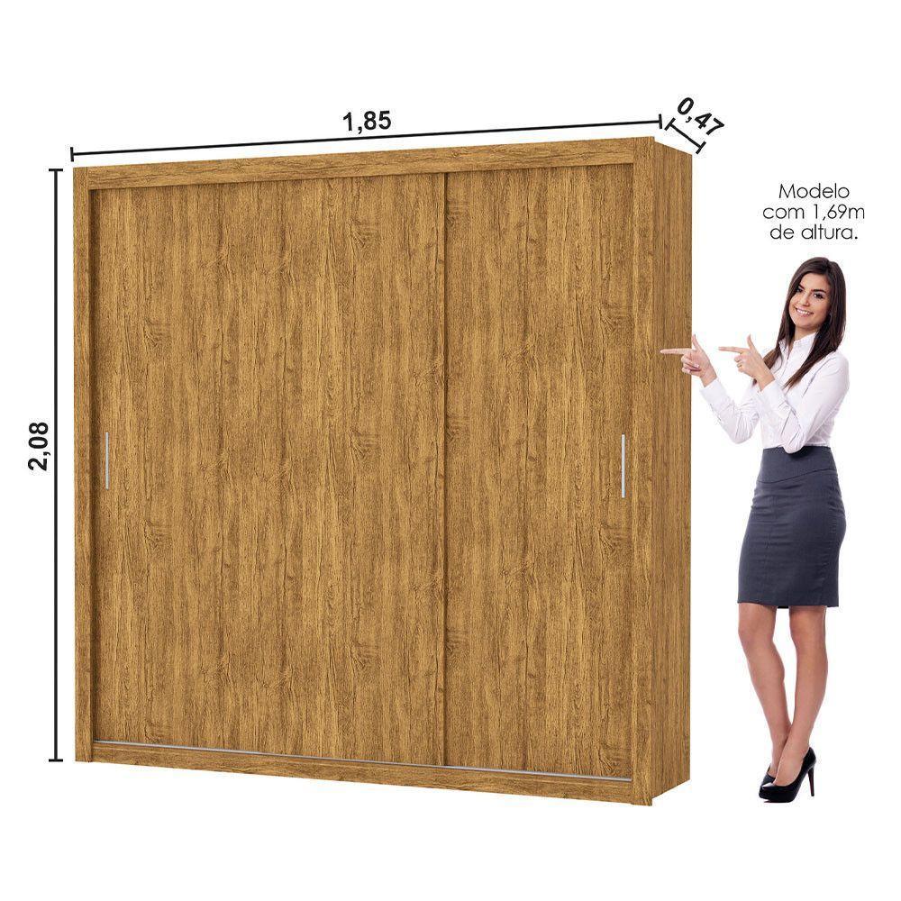Guarda-roupa Casal Clarice Com 4 Gavetas Carioca Móveis Cinamomo - 4