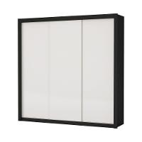 Guarda-roupa Casal Clarice Com 4 Gavetas Carioca Móveis Preto/offwhite - 1