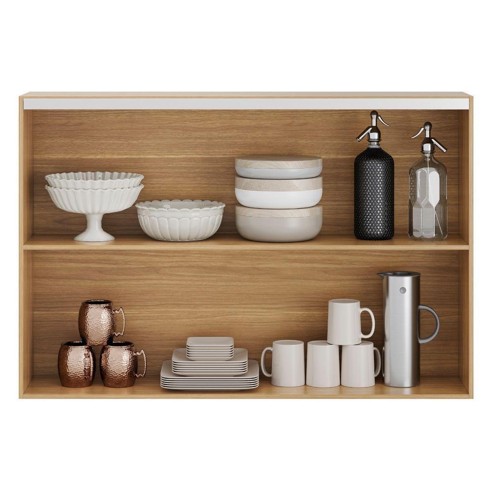 Armário Aéreo Art 2 Portas 120 Cm Kit's Paraná Cor:freijó Riscatto - 5