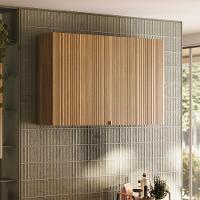 Armário Aéreo Art 2 Portas 120 Cm Kit's Paraná Cor:freijó Riscatto - 6