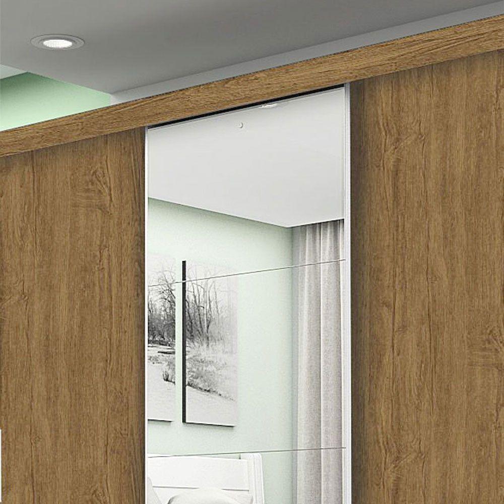 Guarda-roupa Casal Melissa 4 Gavetas Glass Carioca Móveis Cinamomo - 8