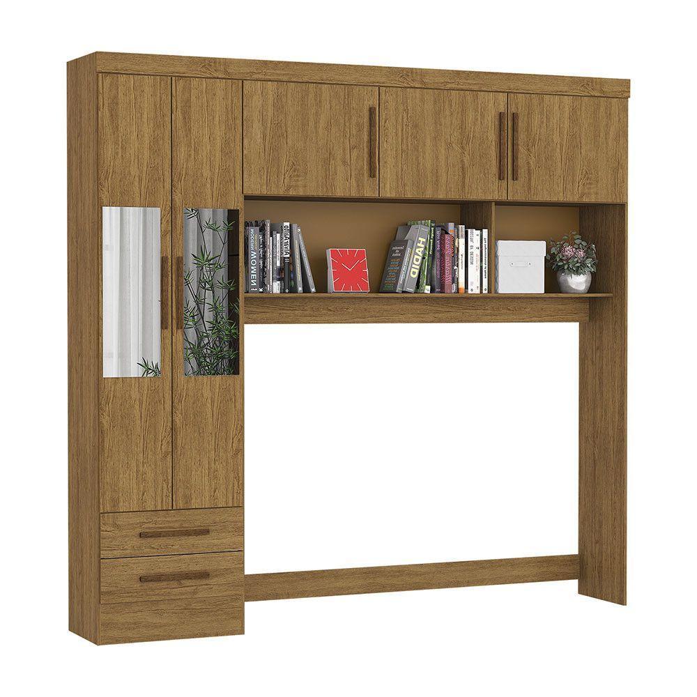 Guarda-roupa Modulado 5pts 2gvts Com Espelho Carioca Móveis Cinamomo - 1