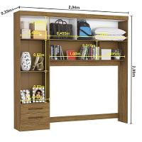 Guarda-roupa Modulado 5pts 2gvts Com Espelho Carioca Móveis Cinamomo