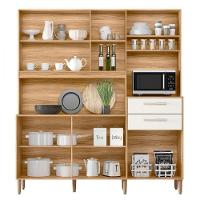 Cozinha Compacta Salsa 6 Portas 2 Gavetas Cristal Nicioli Freijó/off White - 3