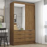 Guarda-roupa Sevilha 2 Portas 6 Gavetas Plus Carioca Móveis Cinamomo - 2